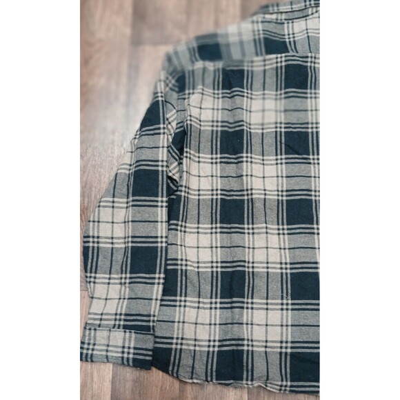 Sonoma Men's XXL Flannel Shirt NWT Plaid Black Tan L/S Button Up SuperSoft - Picture 6 of 9